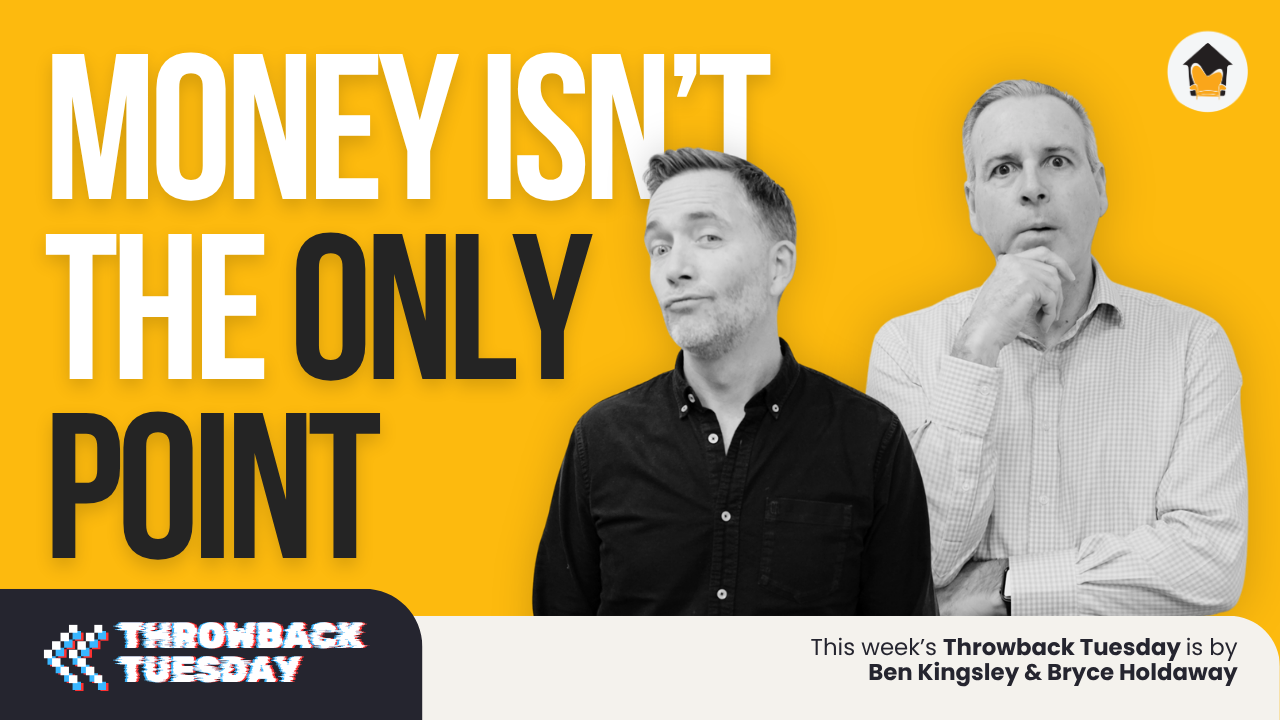 Money isn't the only point